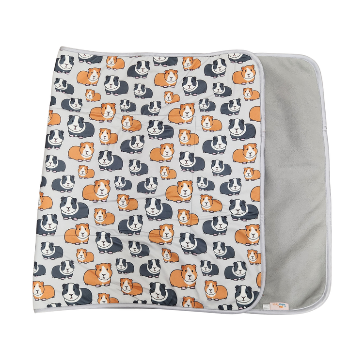 Cage Liner - Guinea Pigs on Gray (updated pattern)