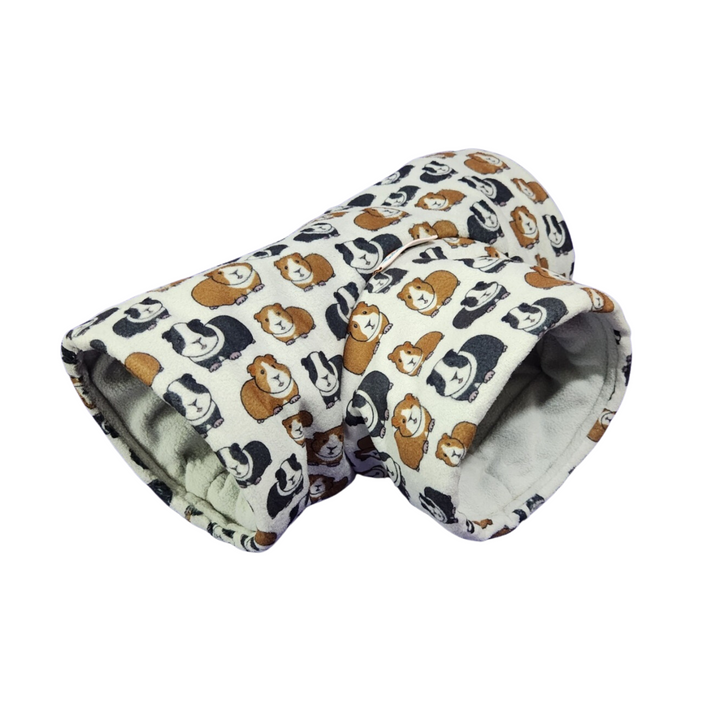 Three Way Tunnel - Guinea Pigs on Gray (pre-updated pattern)