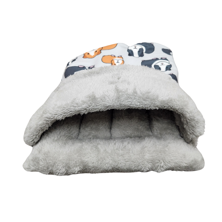 Stay Open Pillow Sack - Guinea Pigs on Gray (updated pattern)